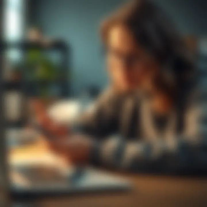 A person calculating expenses and income