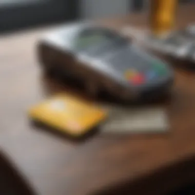 Credit card and car keys on a table