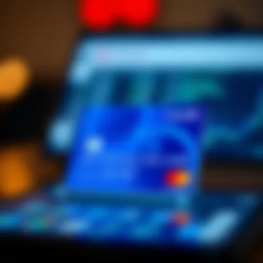 A virtual debit card displayed on a digital device.