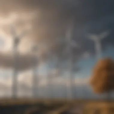 Wind turbines generating clean energy