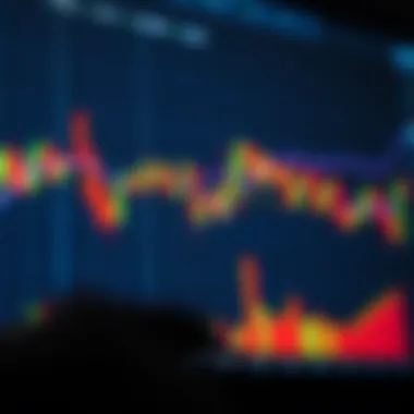 Illustration of a candlestick chart showcasing trading patterns