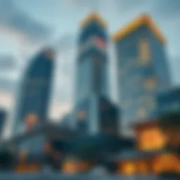 A modern skyscraper representing Japanese corporate architecture