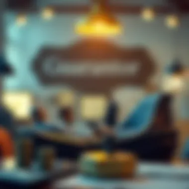 A conceptual illustration depicting the relationship between guarantors and financial transactions