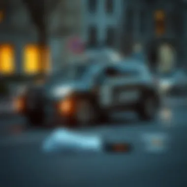 Uber vehicle parked with tax-related materials