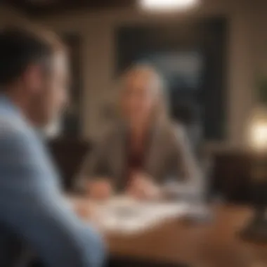 Consultation Session with a Financial Advisor A Mutual of Omaha agent consulting with a client
