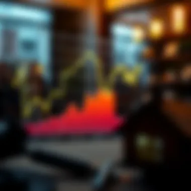 A detailed graph showing housing market trends