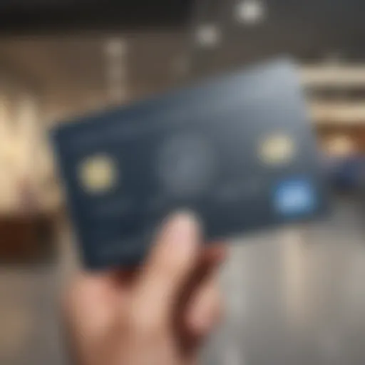 Elegant representation of the Amex Platinum card with Global Entry benefits highlighted