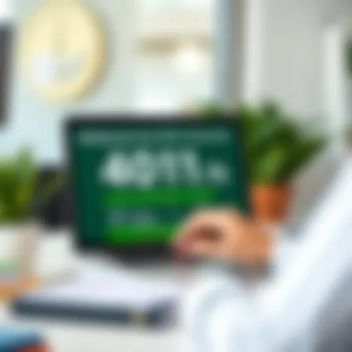 Visual representation of 401(k) account setup