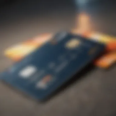 Bank Card Overview Bank card with financial background