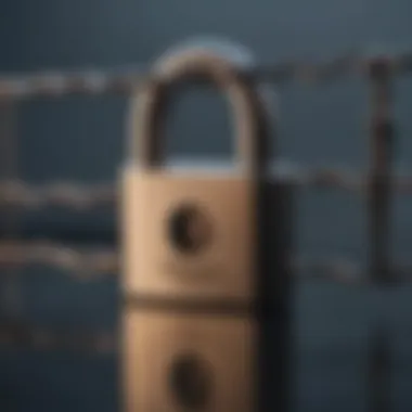 Security Protocols for Safe Transfers A secure padlock symbolizing the security measures in place