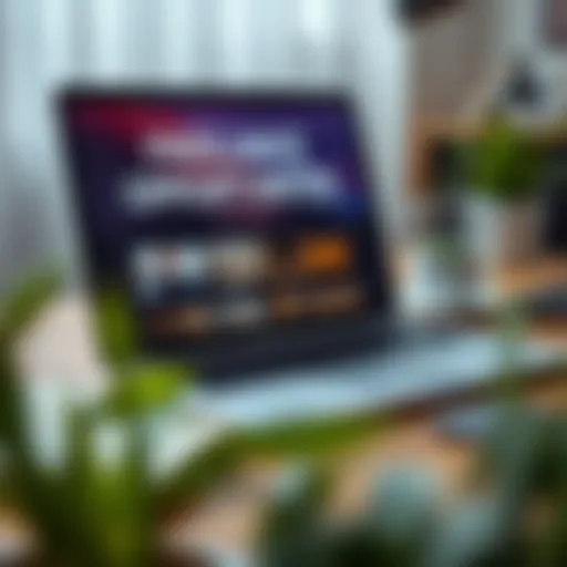 Exploring Freelance Opportunities A laptop displaying freelance opportunities