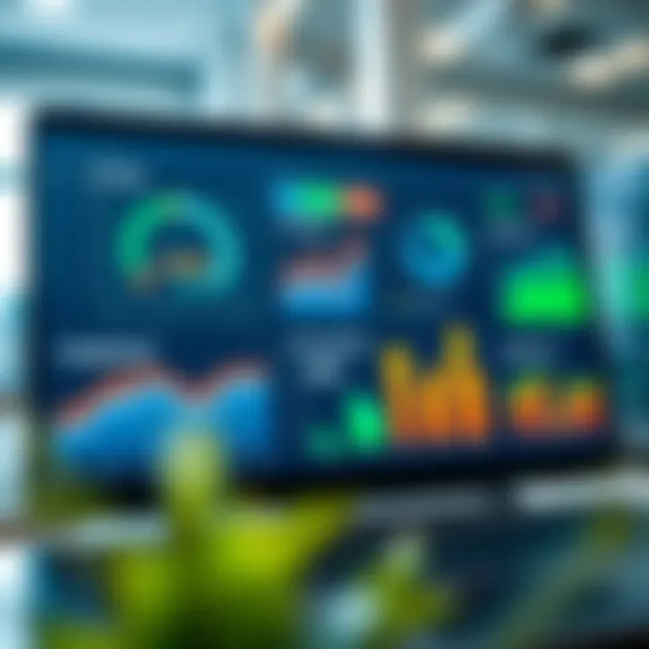 Data analytics dashboard with real estate metrics