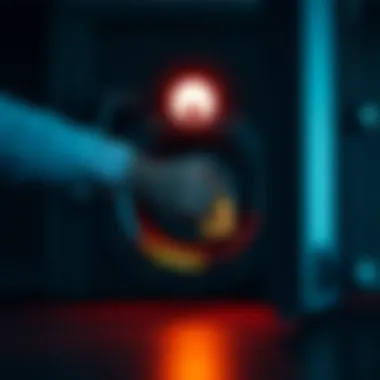 Ensuring Security in Transactions A secure vault symbolizing financial security