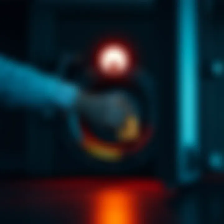 Ensuring Security in Transactions A secure vault symbolizing financial security