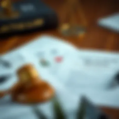 An illustration depicting legal implications associated with rental agreements