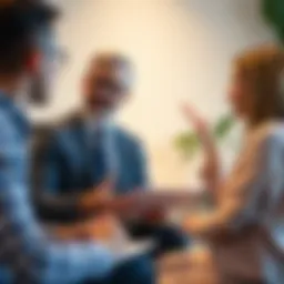 A financial advisor discussing loan options