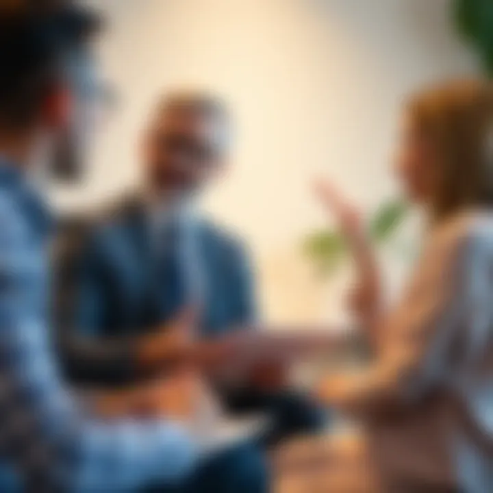 A financial advisor discussing loan options