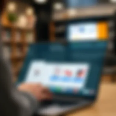 Illustration of the Ibotta browser extension interface with shopping elements