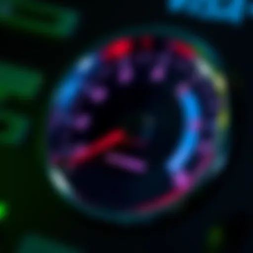 Illustration of a credit score gauge indicating improvement