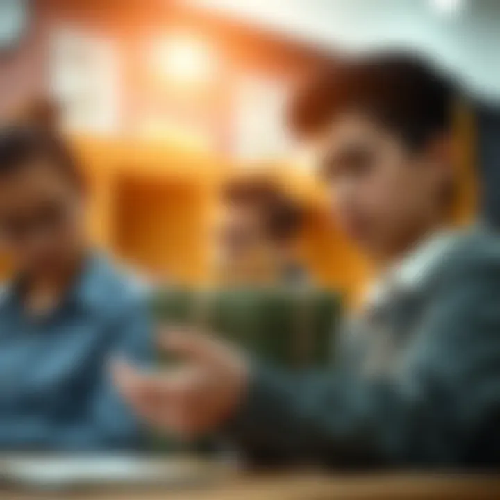 Visual representation of financial literacy in planning for education